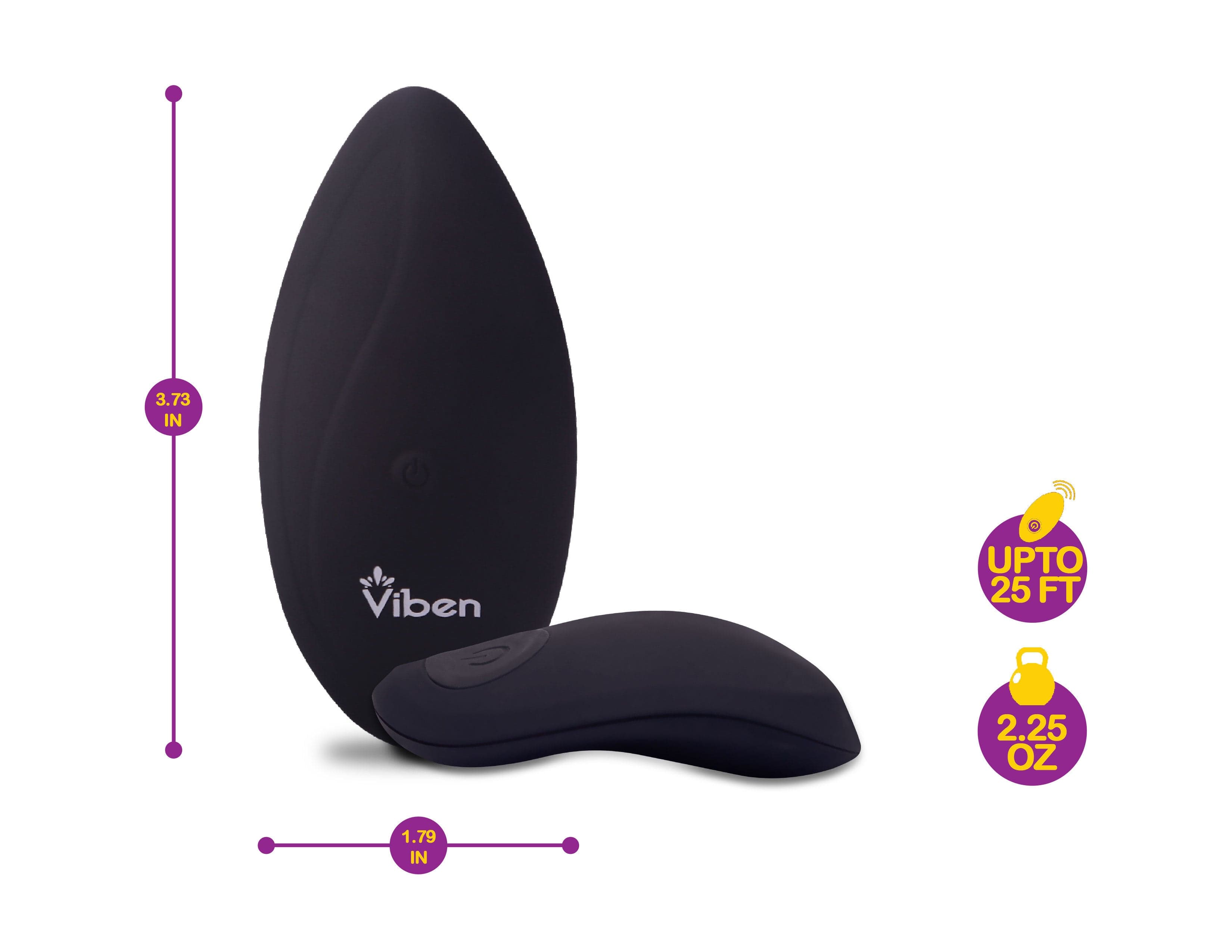 10-Function Remote Control Panty Vibrator - Black | Discreet & Powerful for Couples Play, Long-Distance Romance & Solo Pleasure