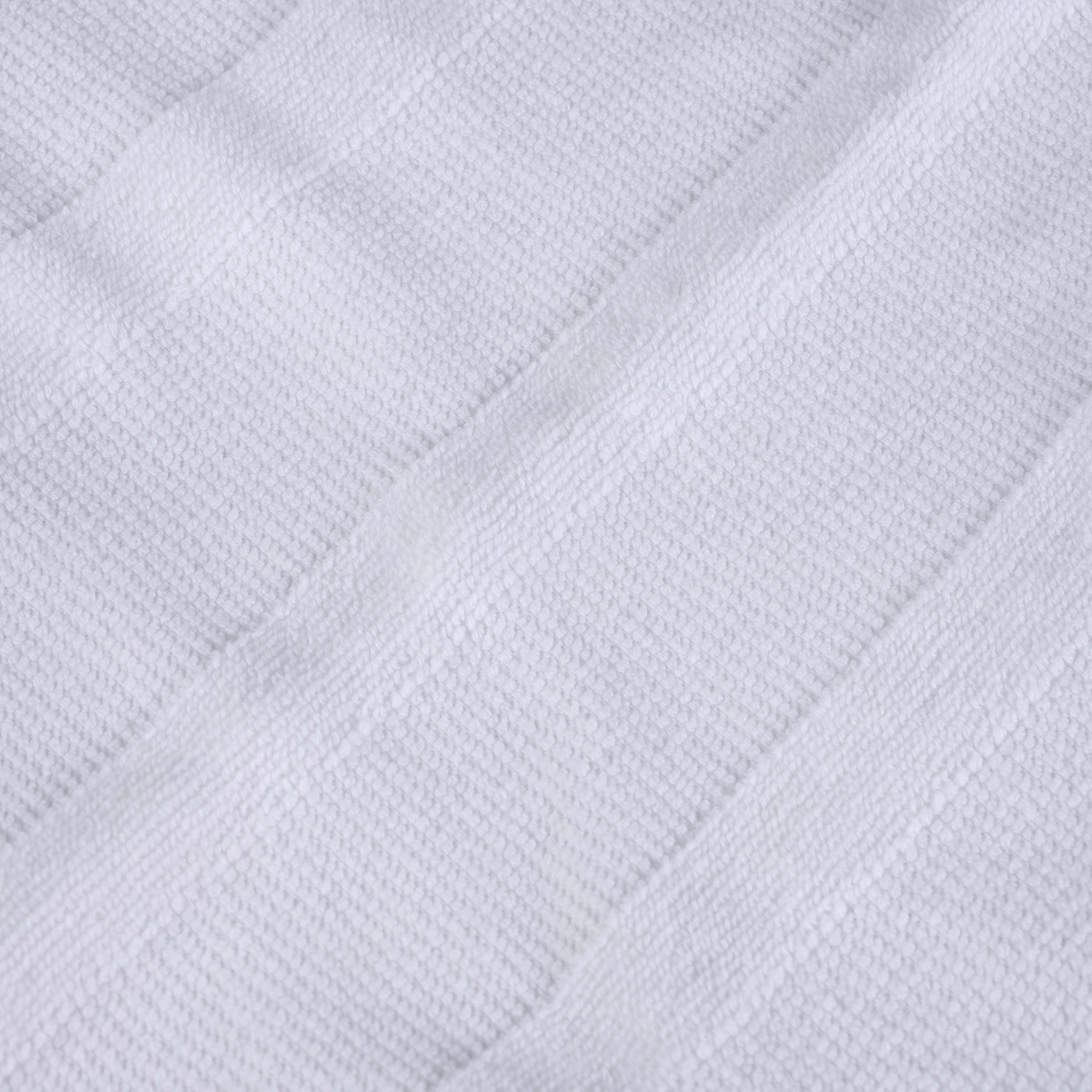 Premium Roma Cotton Ribbed Textured Hand Towels - Soft & Absorbent Bathroom Towel Set of 6 - Perfect for Kitchen, Guest Bathroom & Spa Use