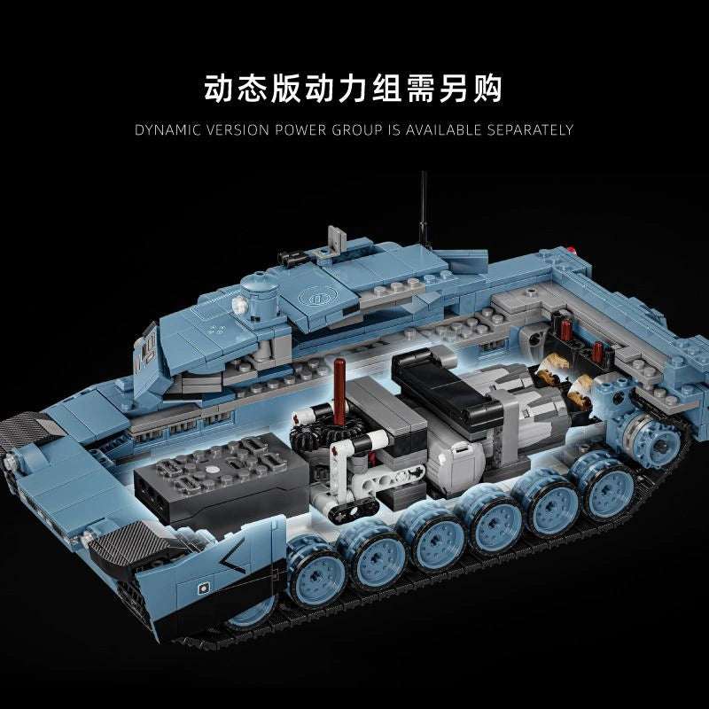 2116-Piece 12GO 96005 Abrams X Building Blocks Set - Military Tank Model Kit for Adults & Kids - Creative STEM Toy for Collectors & Builders (Perfect for Home Decoration, Gift Giving & Educational Play)