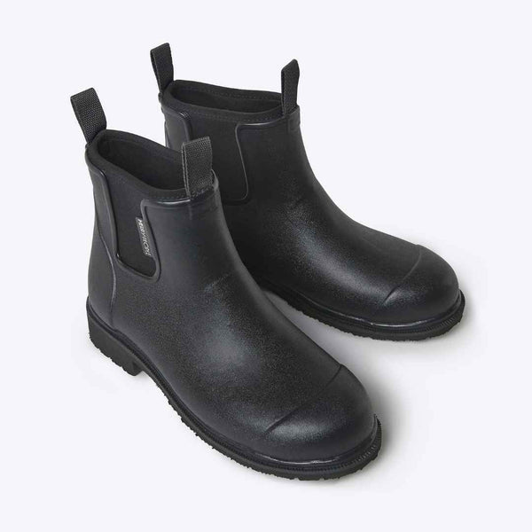 Merry People Bobbi Rain Boots for Women - Waterproof Black Rain Boots for Walking, Gardening & Outdoor Activities