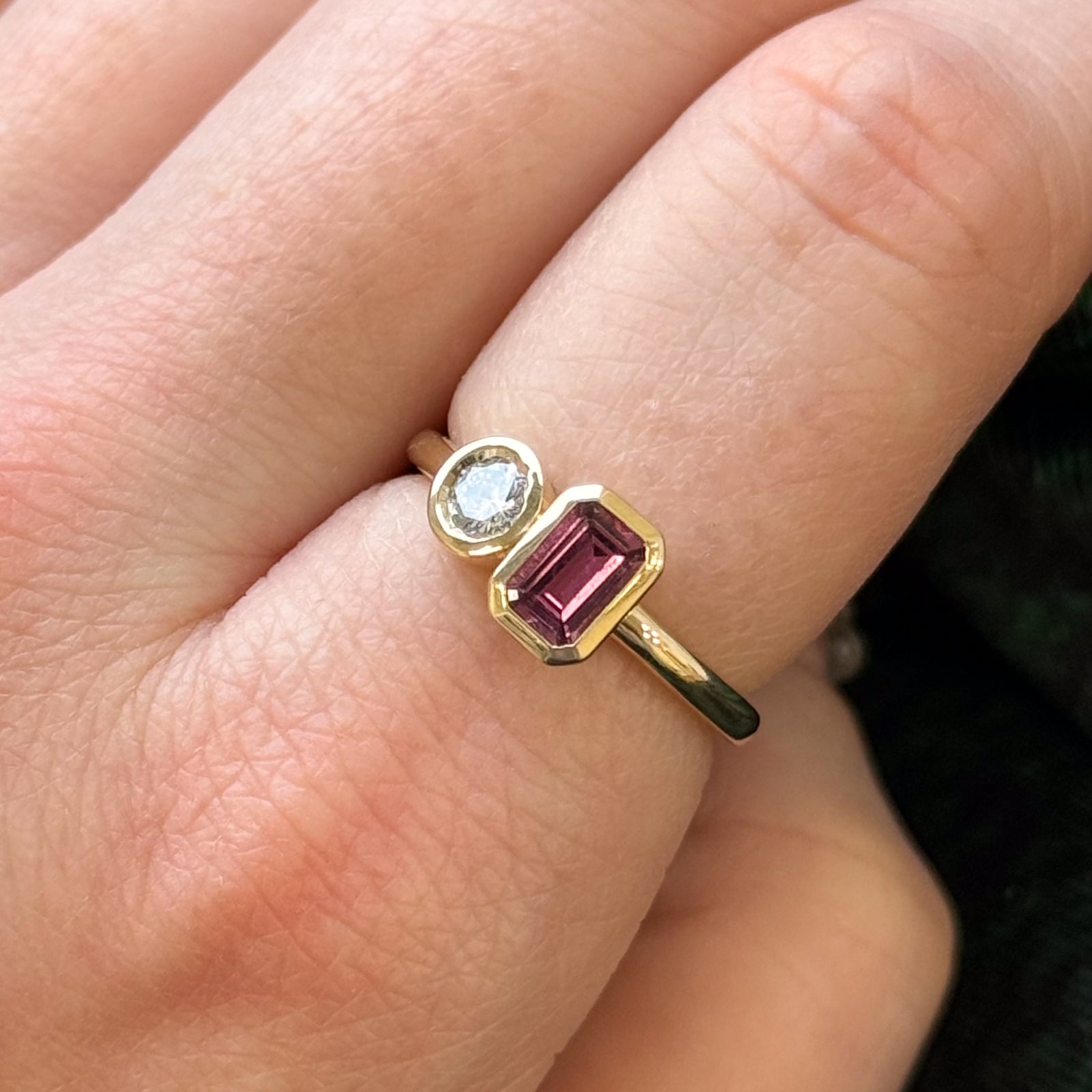 100 Ways Tourmaline & Diamond Ring | 0.56ct Tourmaline & 0.19ct Diamond | Size 7 | Elegant Jewelry for Weddings, Anniversaries & Special Occasions