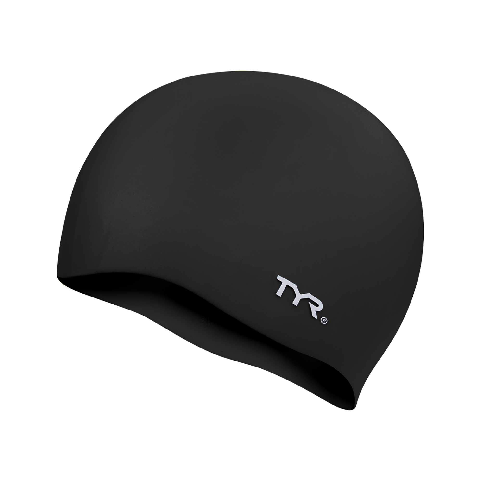 TYR Adult Wrinkle-Free Silicone Swim Cap for Competition, Training & Lap Swimming - Comfortable Waterproof Swimming Cap for Men & Women