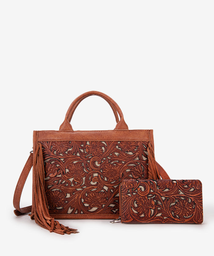 Trinity Ranch Hand Coloring Concealed Carry Tote Bag Set - Stylish & Functional Concealed Carry Purse for Women - Perfect for Everyday Use, Travel, and Outdoor Activities