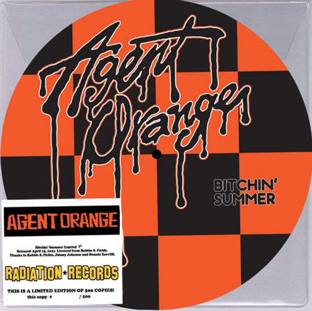 Agent Orange LP Bitchin' Summer Picture Disc Vinyl Record - Limited Edition Collectible for Punk Rock Fans & Music Enthusiasts | Perfect for Summer Parties, Music Collections & Retro Decor