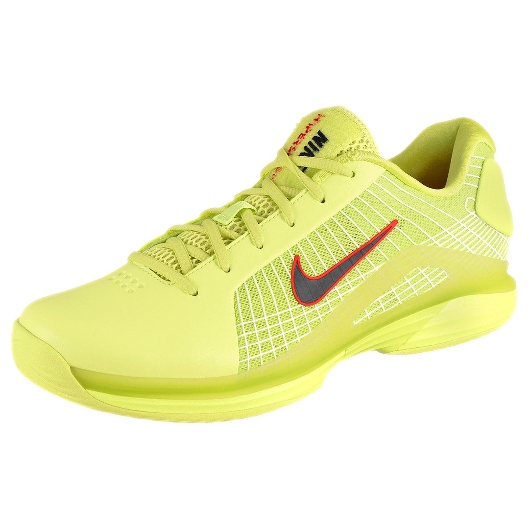 Nike Men's Air Zoom Vapor 12 Hypersmash Tennis Shoes - Light Lemon Twist/Black - Lightweight & Breathable for Competitive Play & Training