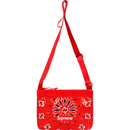 Supreme Bandana Tarp Side Bag - Red Crossbody Sling Bag for Men & Women | Perfect for Travel, Concerts, and Everyday Use