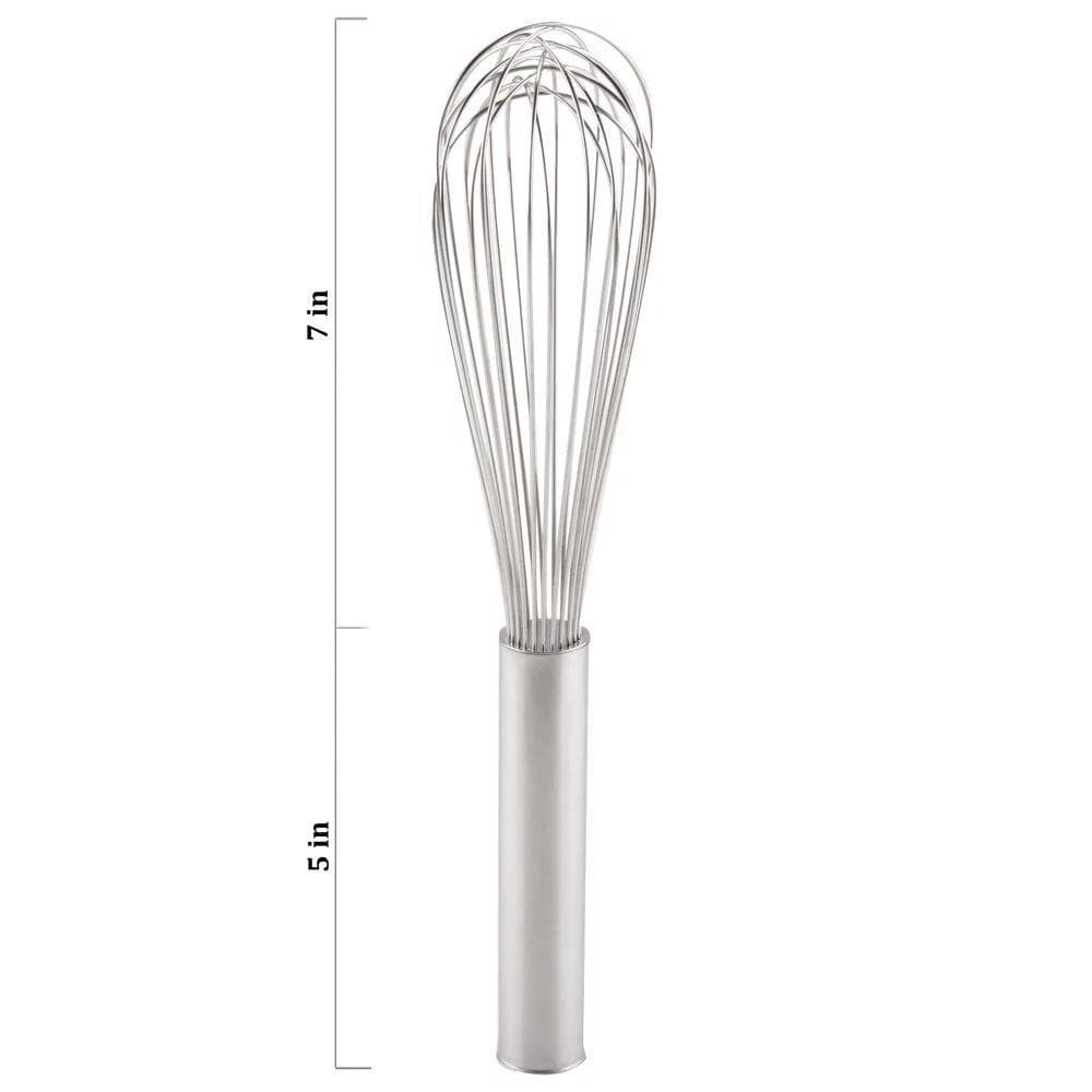 12 Inch Stainless Steel Whip Whisk - Professional Grade Balloon Whisk for Baking, Cooking & Mixing - Heavy Duty Kitchen Utensil for Eggs, Cream, Sauces & Batters - Perfect for Home Chefs & Bakers
