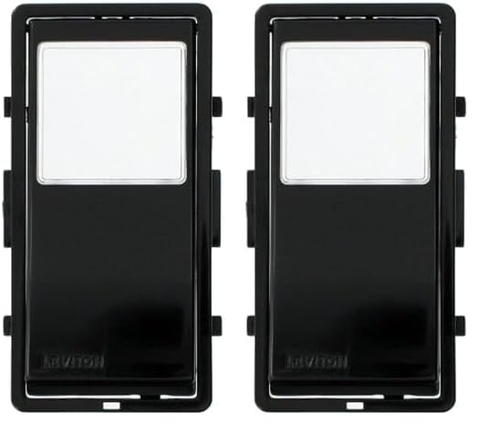 Leviton VPTKT-E Color Change Kit for Vizia + 24 Hour Timer, Black (2-Pack) - Smart Home Lighting Control for Bedrooms & Living Rooms