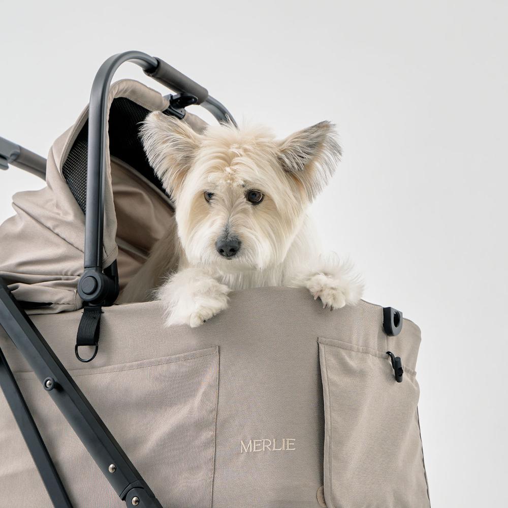 Peach (MW3) Pet Stroller - Lightweight Foldable Dog Cat Stroller for Small Medium Pets - Perfect for Walking, Shopping & Travel