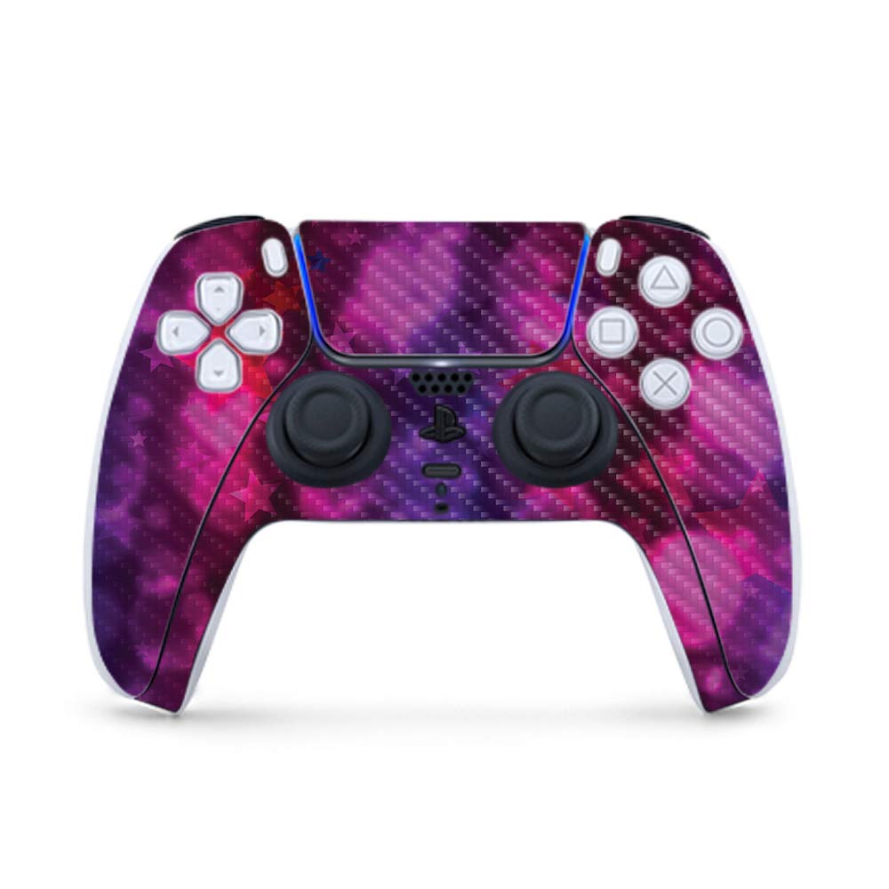 Premium Carbon Fiber Gaming Skin for PS5 Controller - Star Power Design | Durable Textured Finish | Easy to Apply & Remove | USA Made | Perfect for Gaming Enthusiasts & Customization Lovers