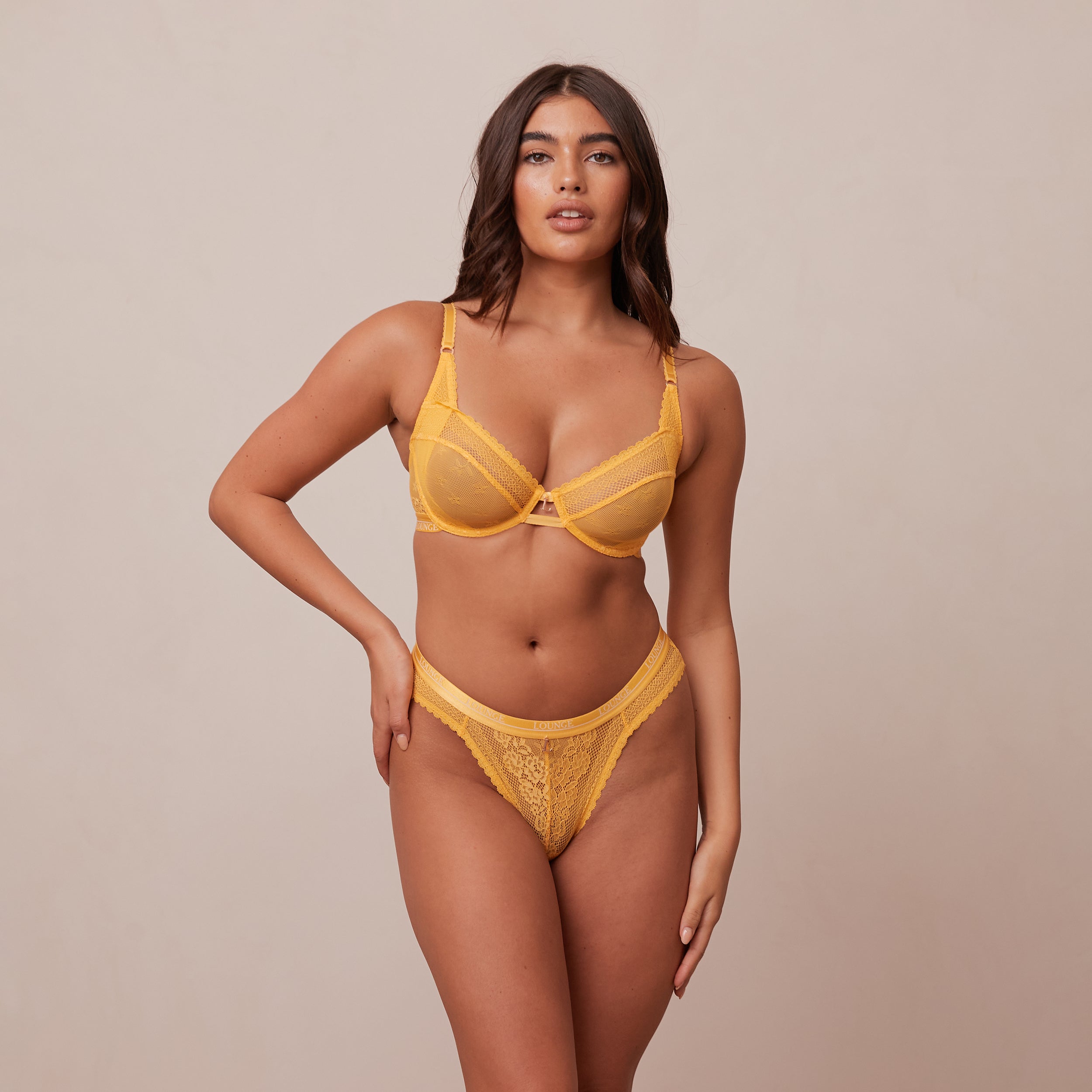 Liberty Balcony Bra - Comfortable Wireless Mustard Yellow Bralette for Women | Perfect for Yoga, Lounge & Everyday Wear
