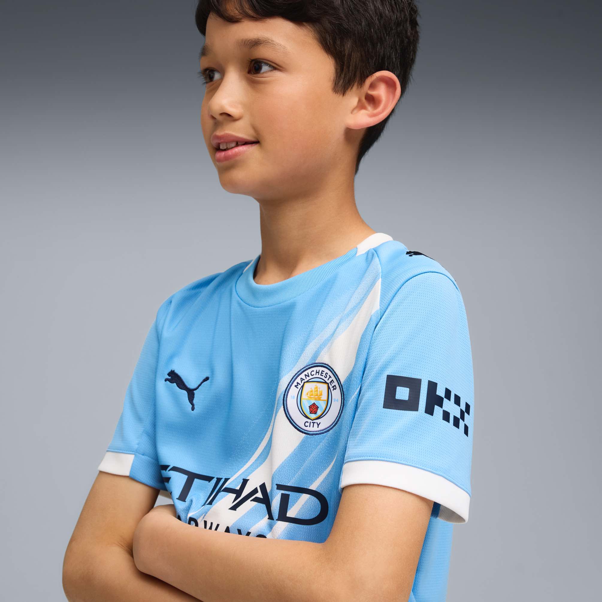 Manchester City 25/26 Home Jersey for Kids - Authentic Football Shirt for Young Fans - Perfect for Match Days, Training & Soccer Gifts