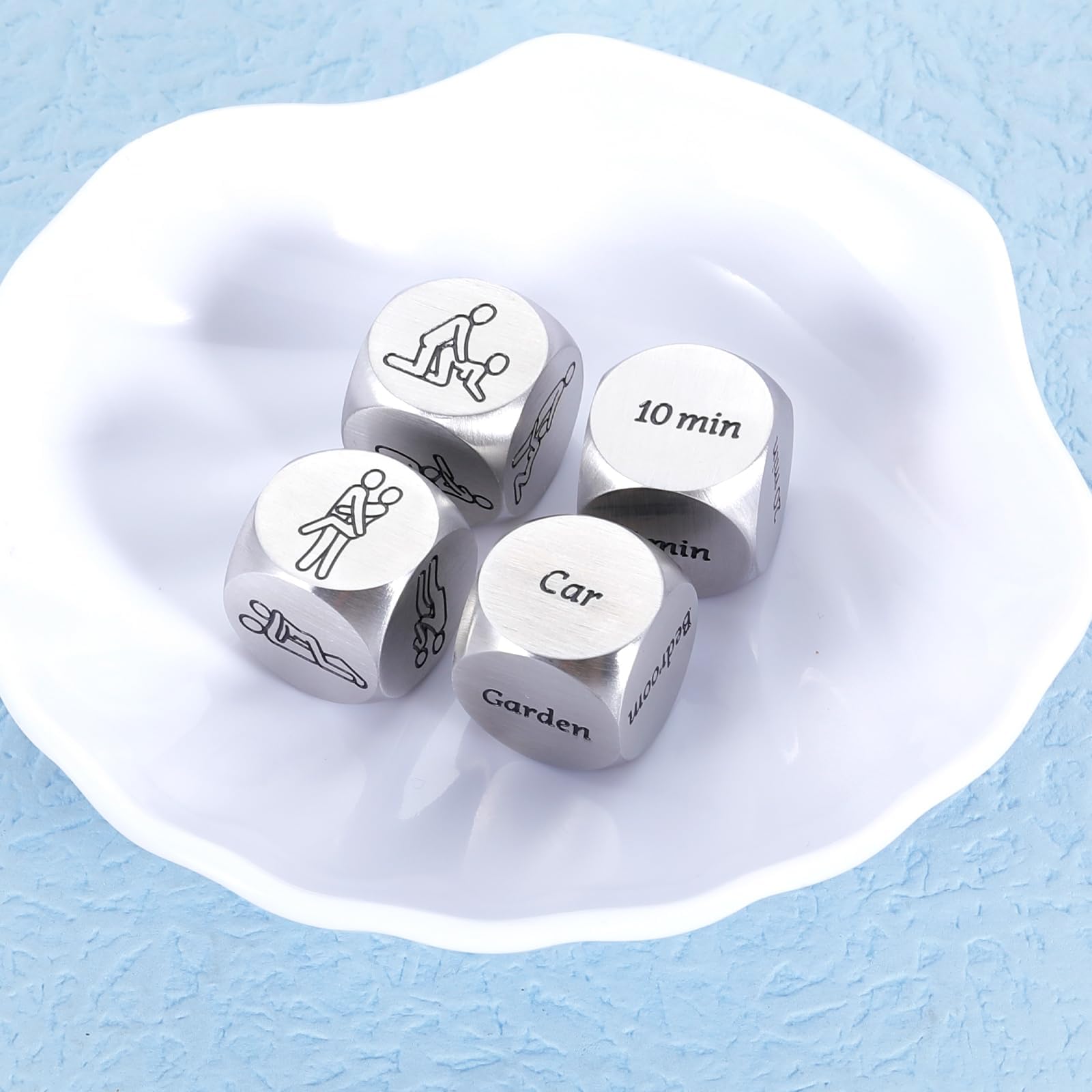 4Pcs Easter Basket Stuffers for Adults - Fun Date Night Dice Game for Couples, Boyfriend, Girlfriend, Husband, Wife - Perfect Easter Gifts, Anniversary & Birthday Presents - Great for Romantic Evenings, Party Games & Holiday Celebrations