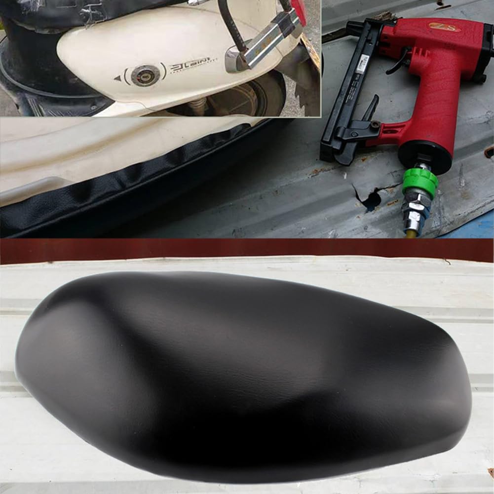 Universal Waterproof Motorcycle Seat Cover - DIY Leather Protector for ATV, Scooter & Bicycle (39x27in) - Outdoor Riding Gear