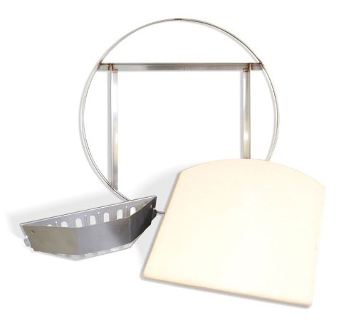 Kettlepizza Pro 22 Kit - Premium Outdoor Pizza Oven for 22.5 Inch Kettle Grills | Includes Prograte, Tombstone & Aluminum Pro Peel | Perfect for Backyard BBQs, Camping & Outdoor Cooking