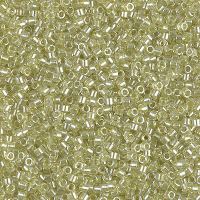 11/0 Delica Beads #0903 - Sparkling Green Celery Lined Glass Seed Beads (5.2g) for Jewelry Making, DIY Crafts, and Beading Projects