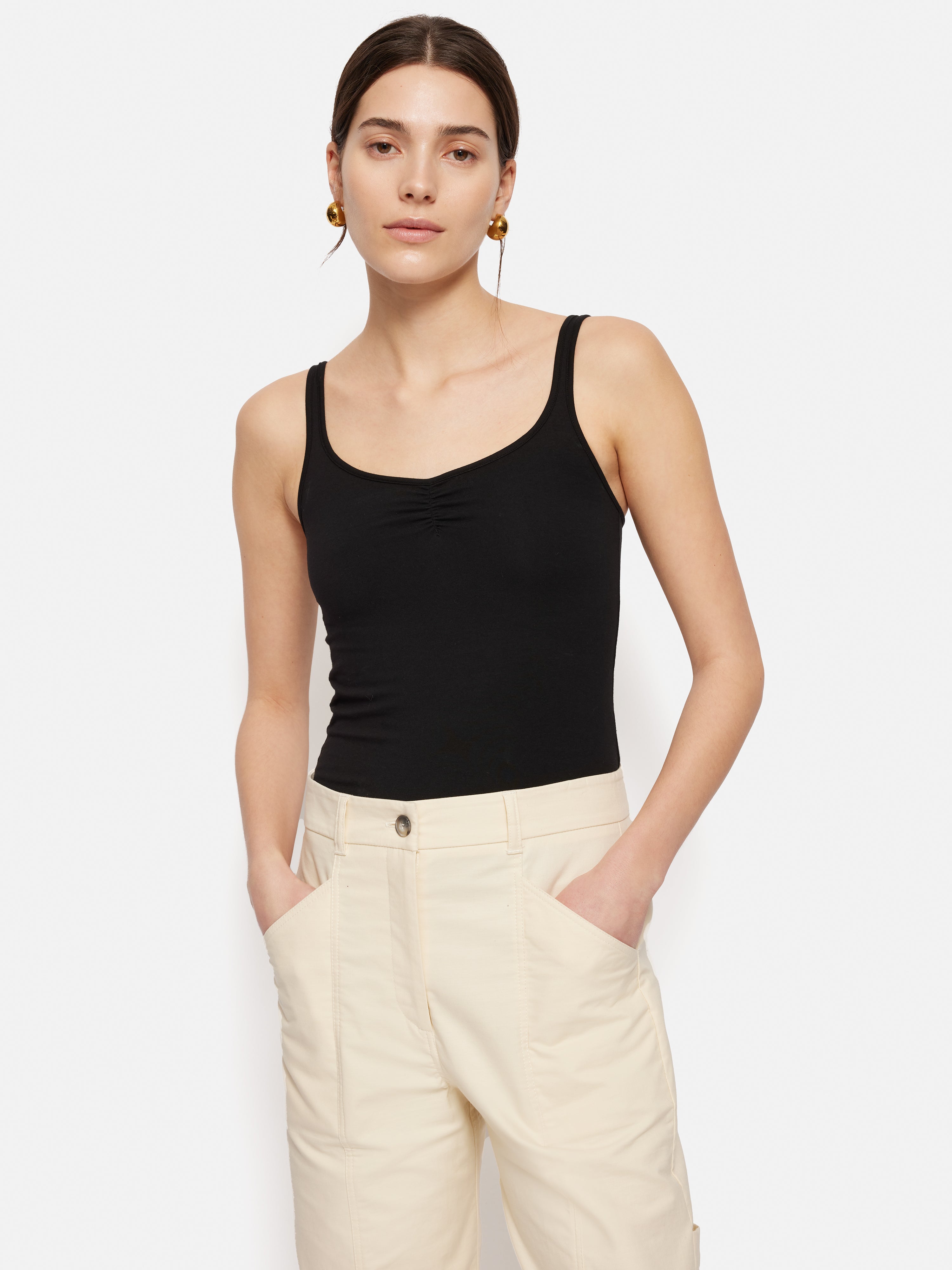 Band Back Vest for Men & Women | Slim Fit Black Sleeveless Tank Top | Gym, Workout, Yoga, Casual Wear