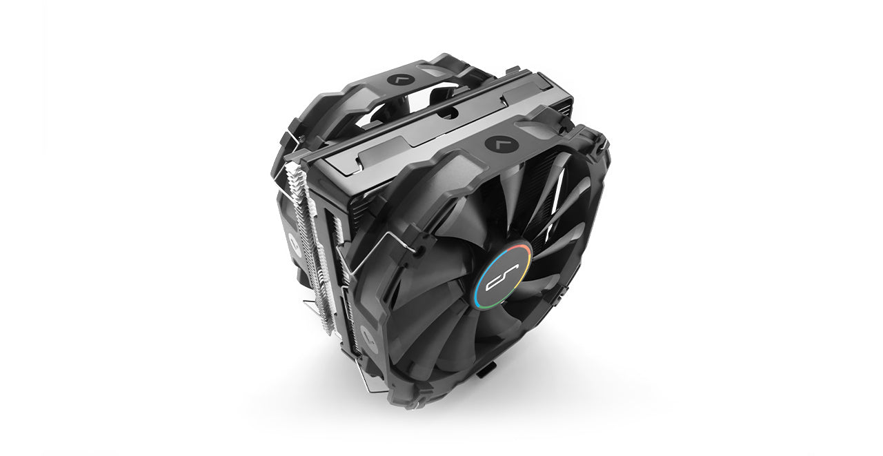 CRYORIG R5 Single Tower Dual Fan CPU Air Cooler - High Performance Cooling for Gaming PCs & Workstations - Perfect for Overclocking & Silent Operation