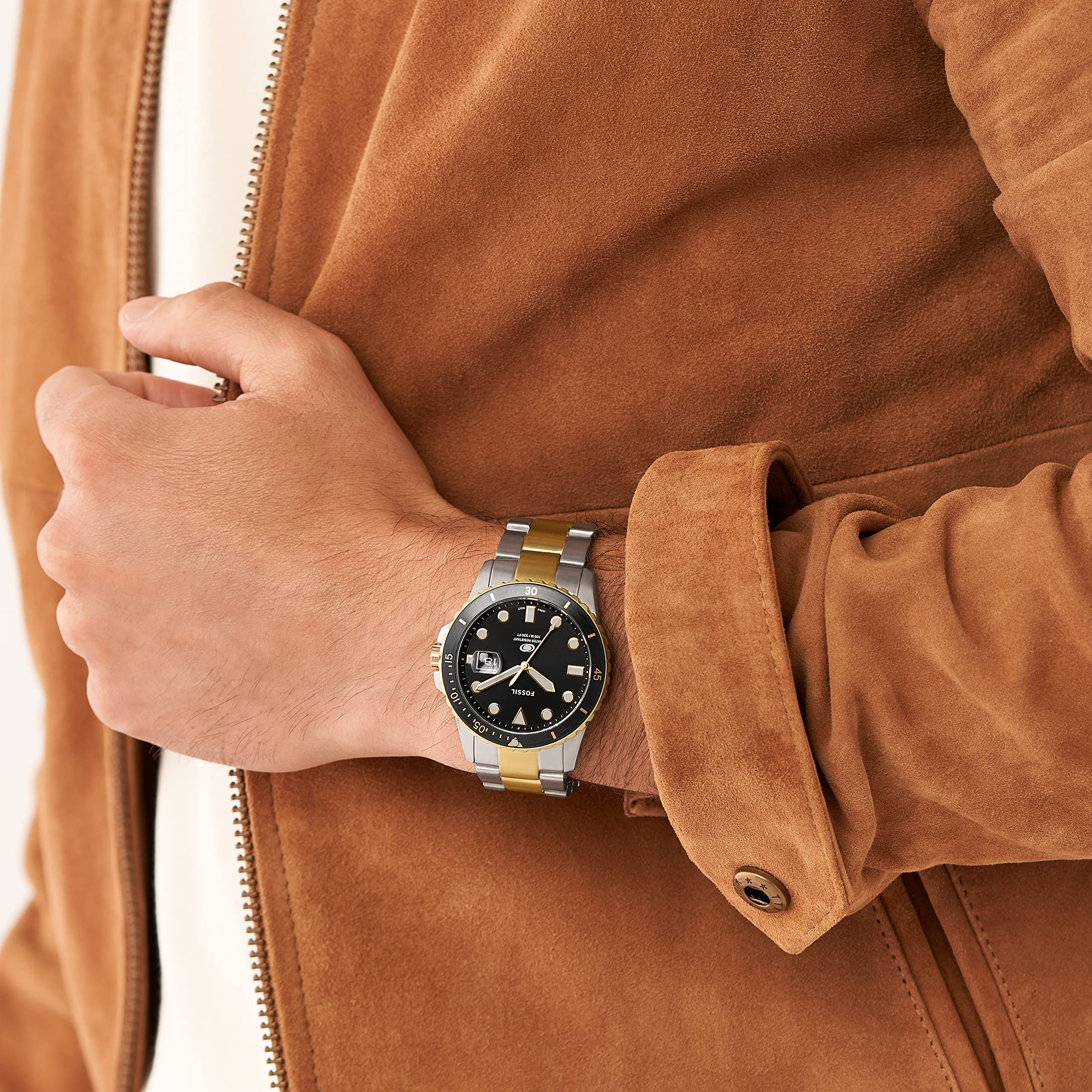 Fossil Men's Sports Watch - Stainless Steel, Silicone & Leather Band Options | Durable & Stylish for Running, Gym & Everyday Wear