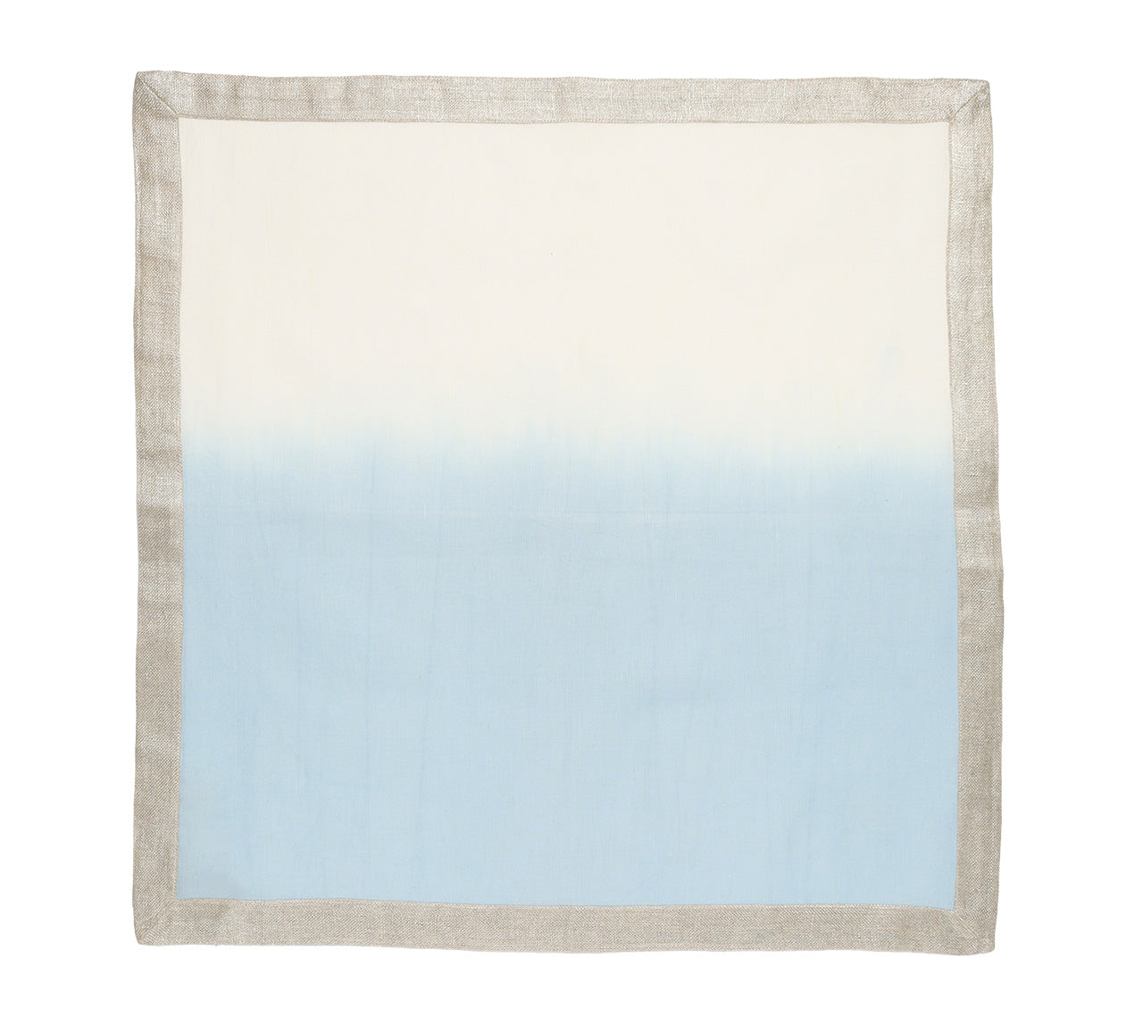 Cool Tone Dip Dye Napkins - Set of 4 Cotton Dinner Napkins for Modern Table Setting, Party Decor & Wedding Reception