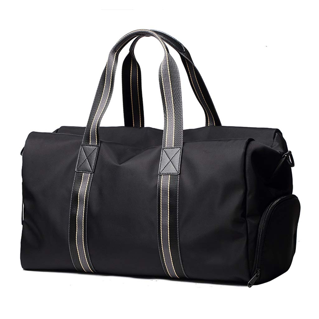 WANGXIAOLINYUNDONGBAO Travel Sports Bag - Portable Multi-Functional Gym Duffel for Fitness, Short Trips & Workout - Black (46x22x28cm) - Perfect for Gym, Travel & Outdoor Activities
