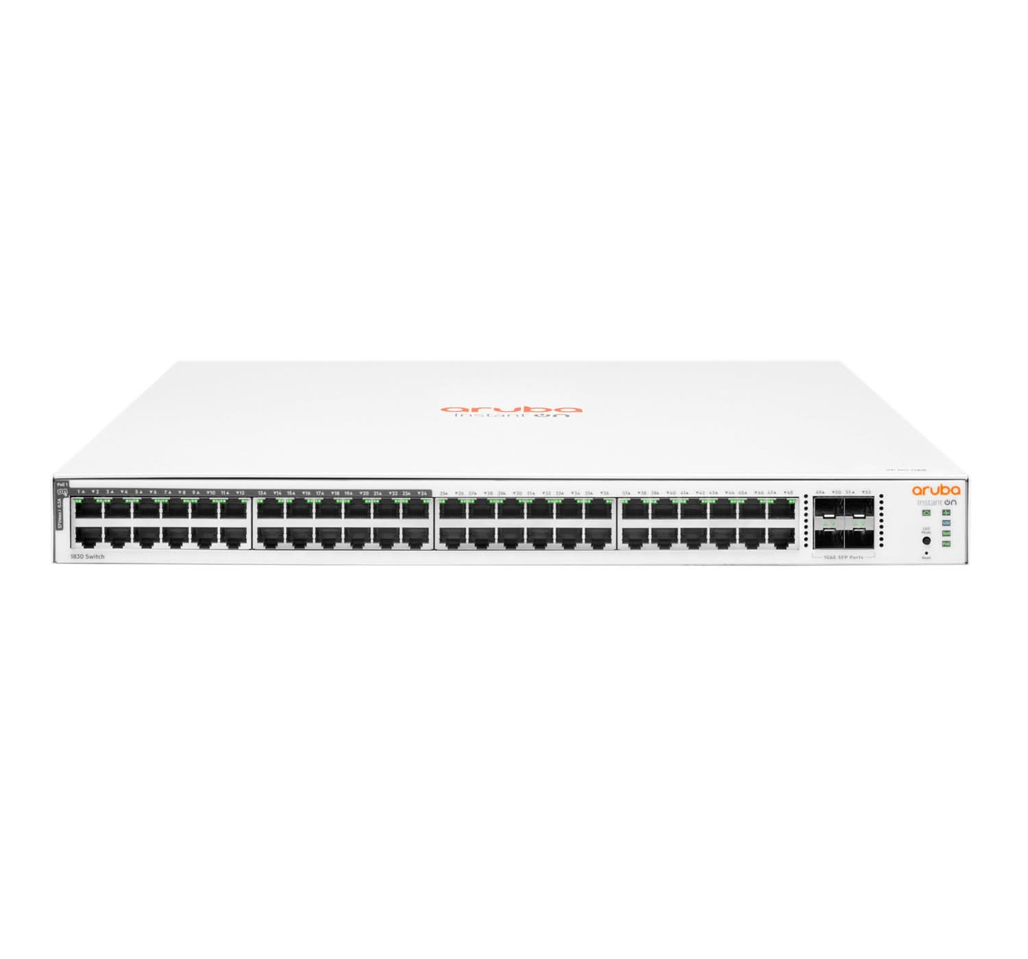 Aruba Instant On 1830 48G 24-Port Class4 PoE Switch | 4 SFP Ports | 370W Power | Managed L2 Gigabit Ethernet (10/100/1000) | 1U Rackmount | JL815A#ABA | Ideal for Small Business Networks & Office IT Infrastructure