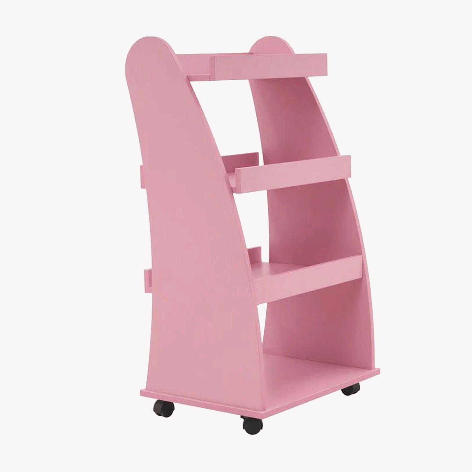 4-Tier Salon Rolling Utility Cart with Wheels - Mobile Storage Organizer for Hair Stylists, Nail Techs & Beauty Professionals - Perfect for Salon, Spa, Home & Office Use