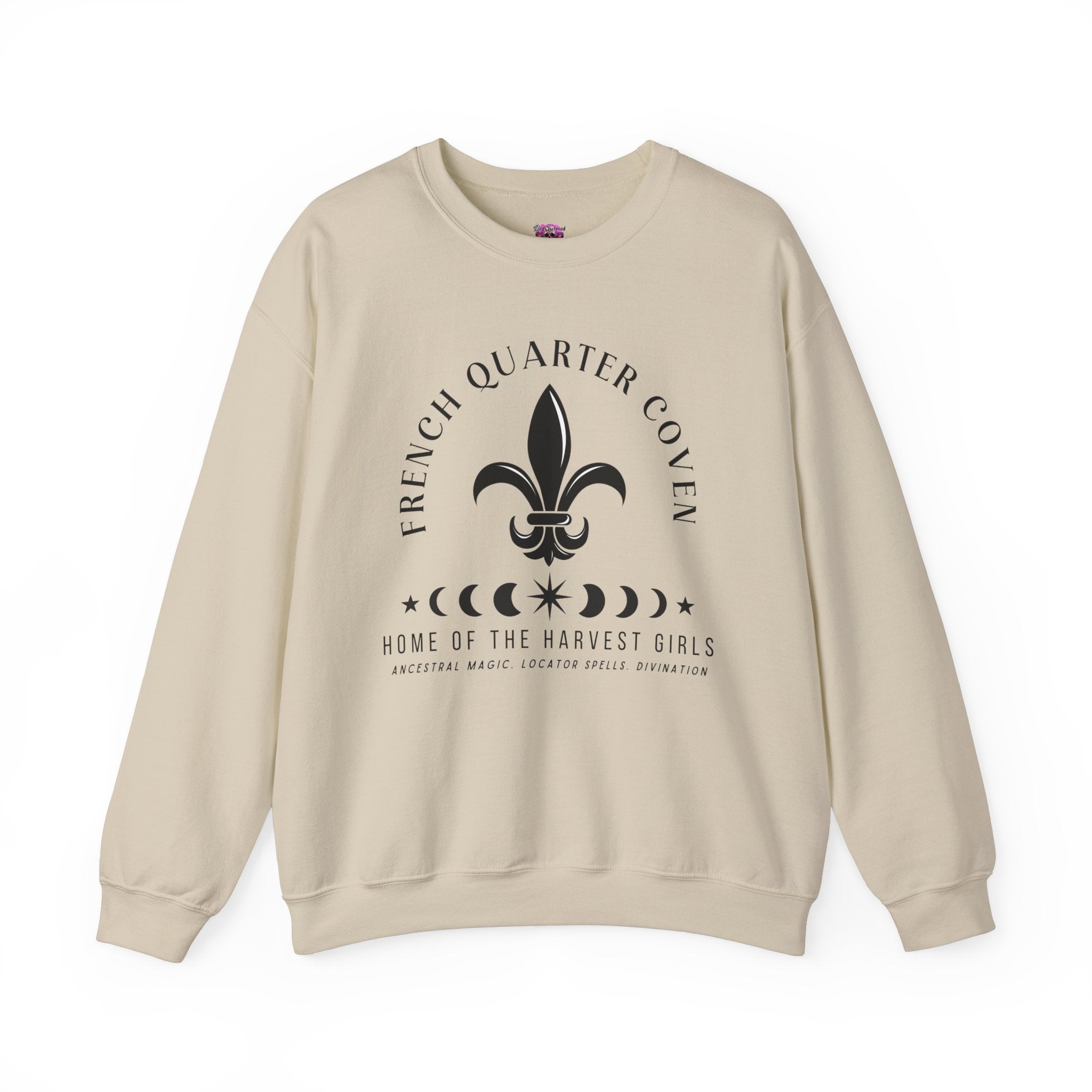French Quarter Coven Crewneck Sweatshirt | Gothic Witch Aesthetic | Soft Cotton Pullover for Women | Perfect for Halloween, Witchy Fashion & Casual Wear