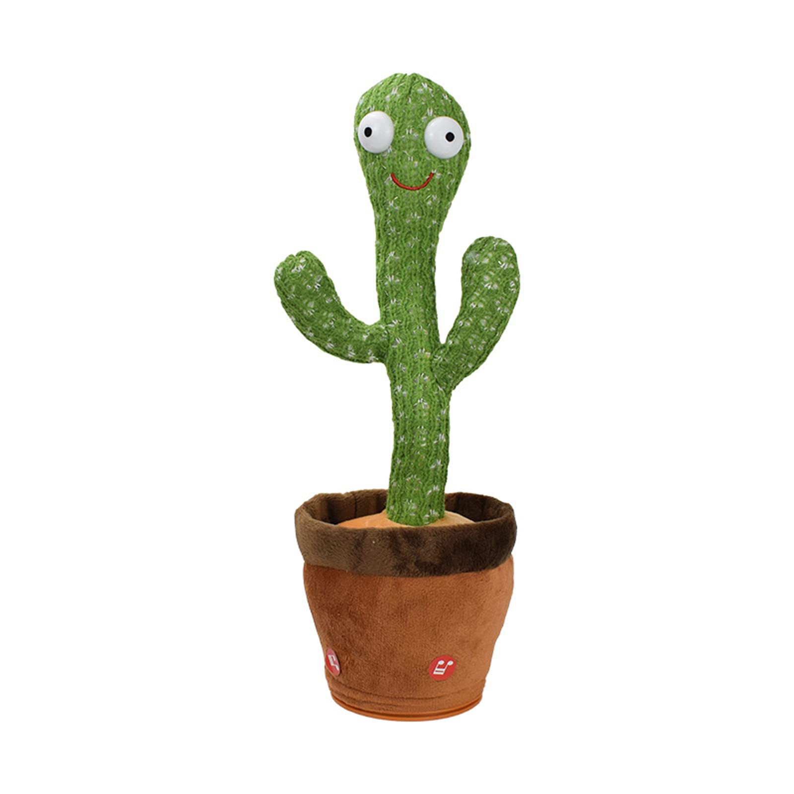 Interactive Dancing Cactus Plush Toy - Repeats Your Words with LED Lights & 120 English Songs | Fun Electronic Baby Toy for Kids Birthday Gifts & Early Learning Playtime