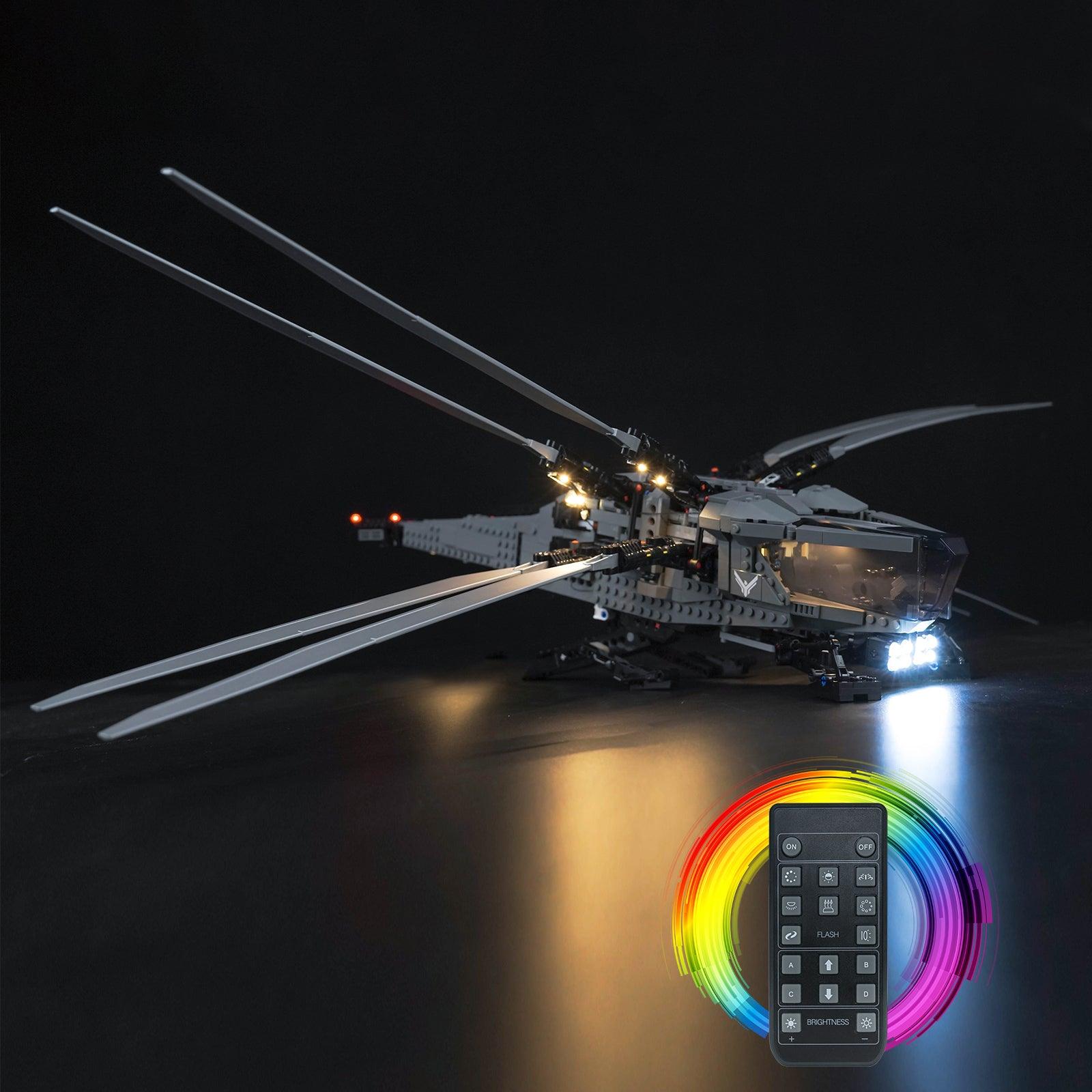 LEGO Icons Dune Atreides Royal Ornithopter 10327 Light Kit - LED Lighting Set for LEGO Building Models - Perfect for Display & Nighttime Showcase