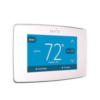 White Rodgers 1F95U 42WF Smart WiFi Thermostat - Programmable Touchscreen with 4 Heat/2 Cool Settings - Ideal for Home & Office Temperature Control