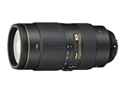 Nikon AF-S NIKKOR 80-400mm f/4.5-5.6G ED VR Telephoto Zoom Lens for Wildlife & Sports Photography - DSLR Camera Compatible