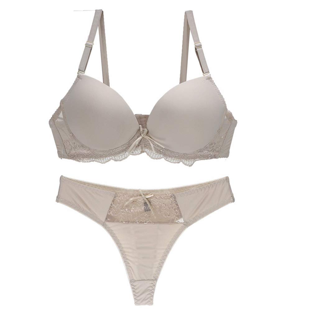 Swbreety Women's Plus Size Lace Push Up Bra & Panty Set - Underwire Padded Lingerie for Comfort & Support | Perfect for Everyday Wear & Special Occasions