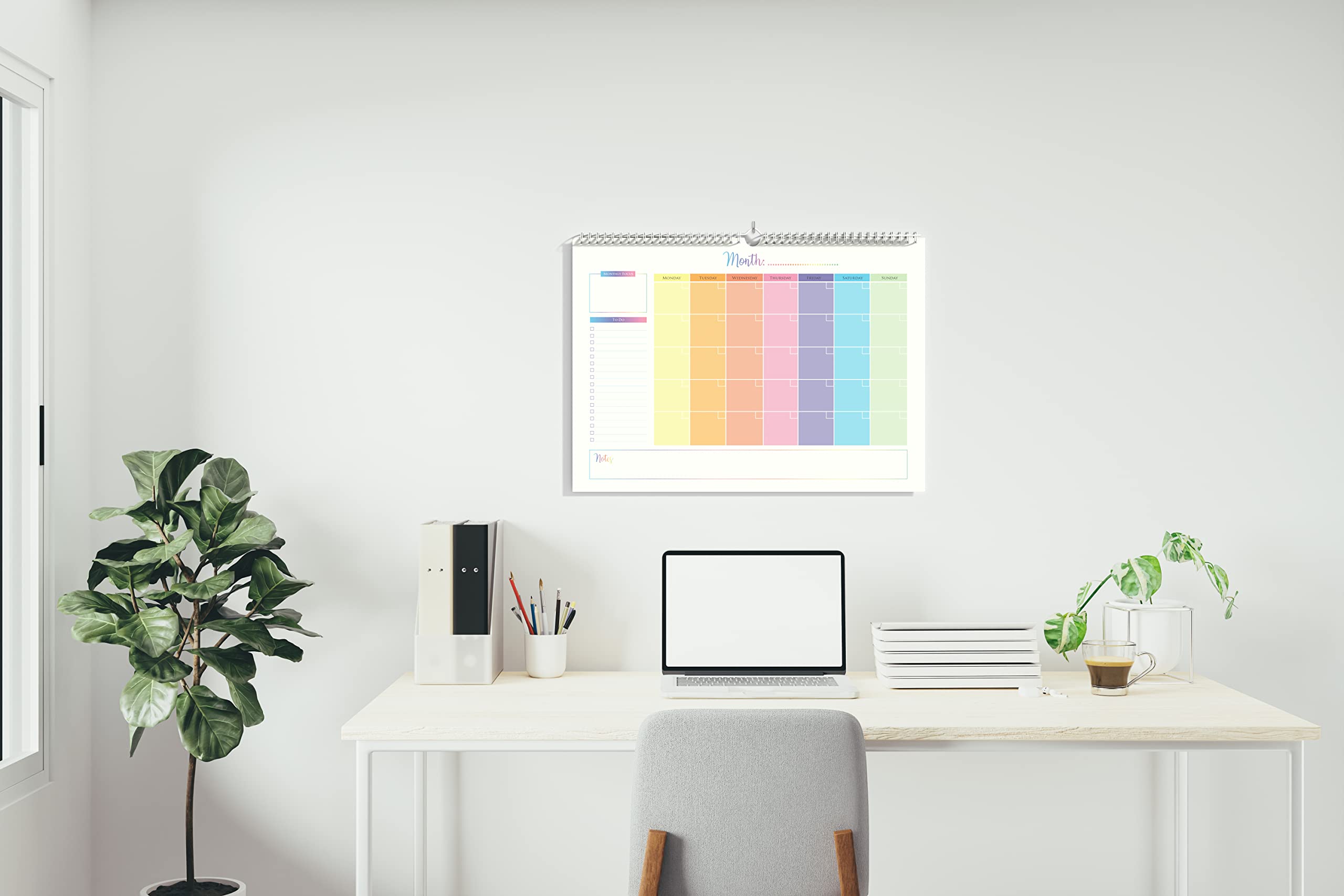 2024-2025 Monthly Wall Calendar - Undated 16-Month Planner with To-Do List - Large A3 Size for Family, Students & Office Use - Perfect for Home Organization, School Scheduling & Business Planning