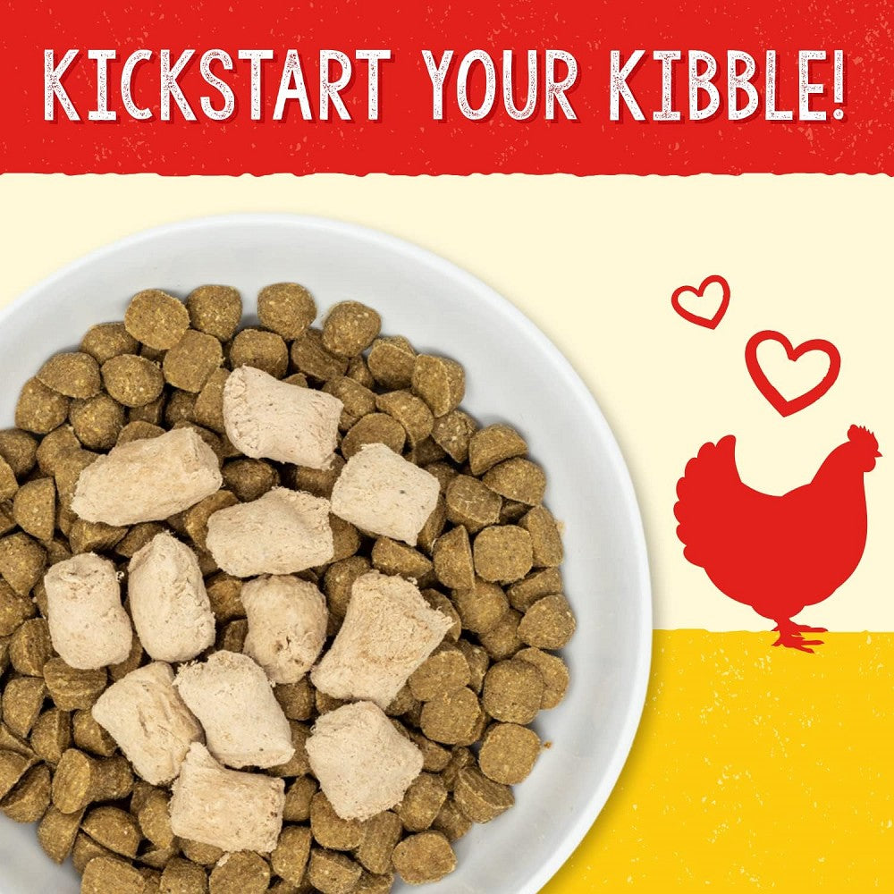 Grain-Free Freeze-Dried Cage-Free Chicken Dog Food Topper - High Protein Meal Mixer for Small & Large Dogs - Perfect for Kibble, Wet Food & Homemade Dog Meals