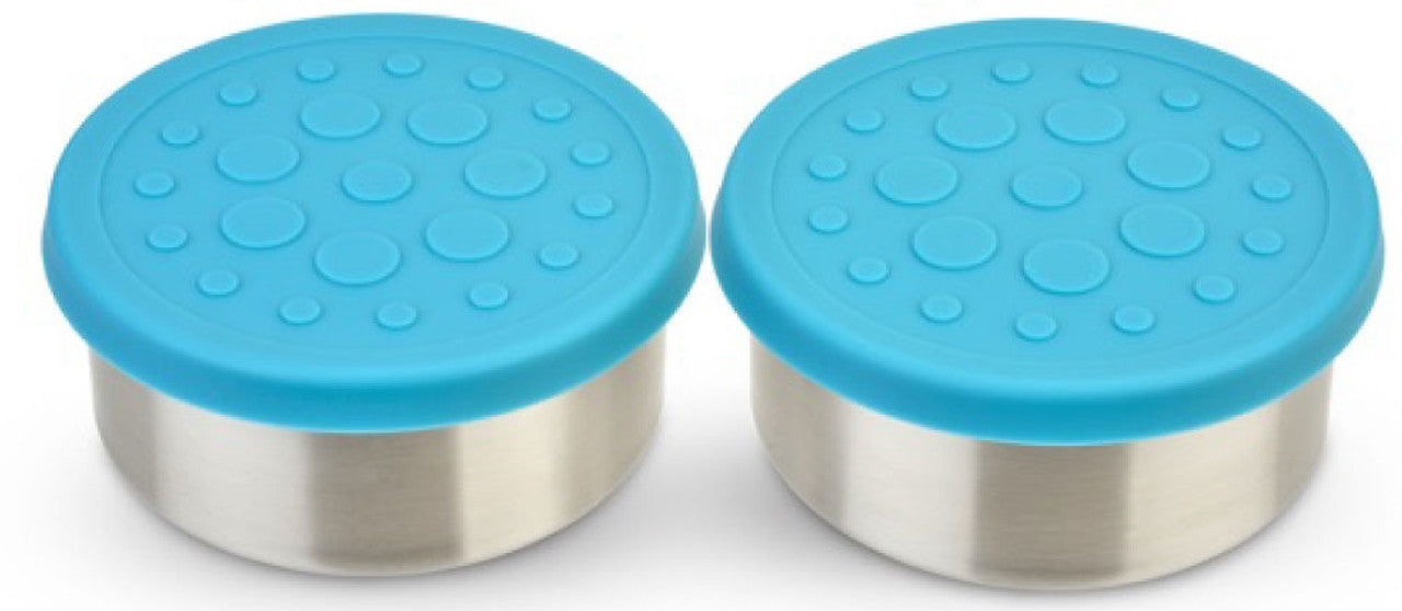 LunchBots Large 4.5oz Stainless Steel Dip Containers - Set of 2 | Perfect for Salad Dressings, Sauces & Snacks | BPA-Free & Eco-Friendly Lunch Box Accessories