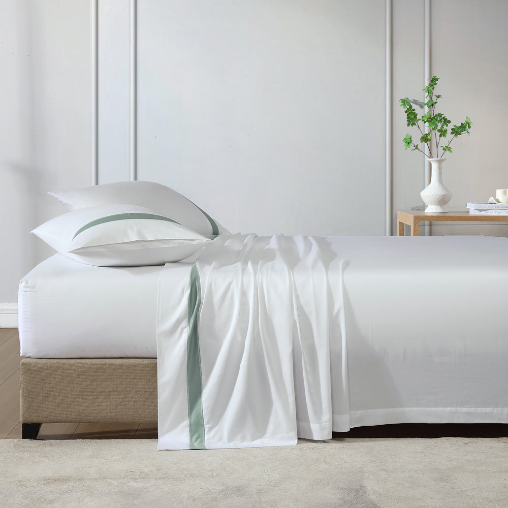 Luxury Bentley Sage King Size Sheet Set - 50cm Deep Pocket for Extra Comfort | Perfect for Master Bedroom, Guest Room & Hotel Use