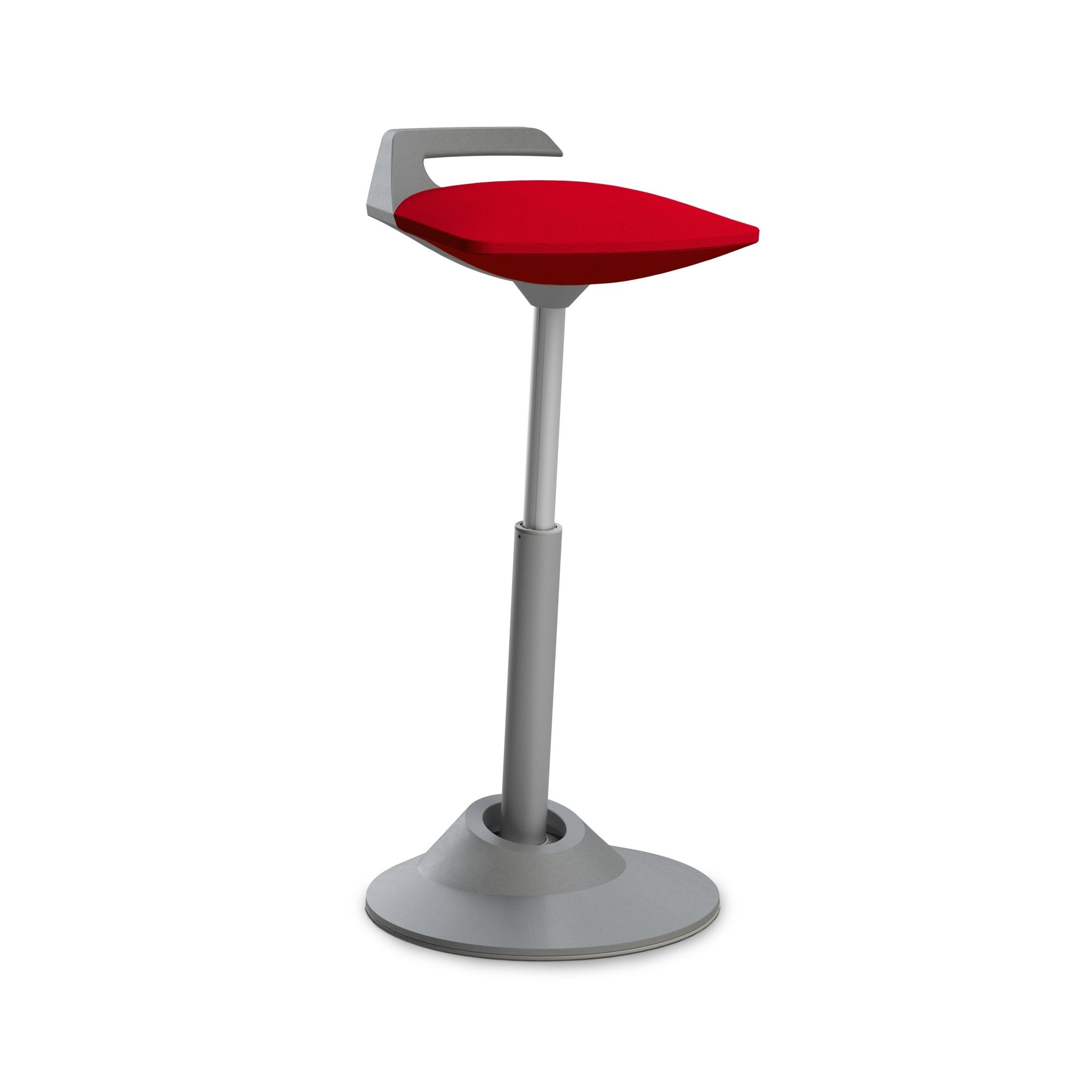 Aeris Muvman Grey Office Chair - Ergonomic Mesh Back Support & Adjustable Height for Home & Office Workspace Comfort