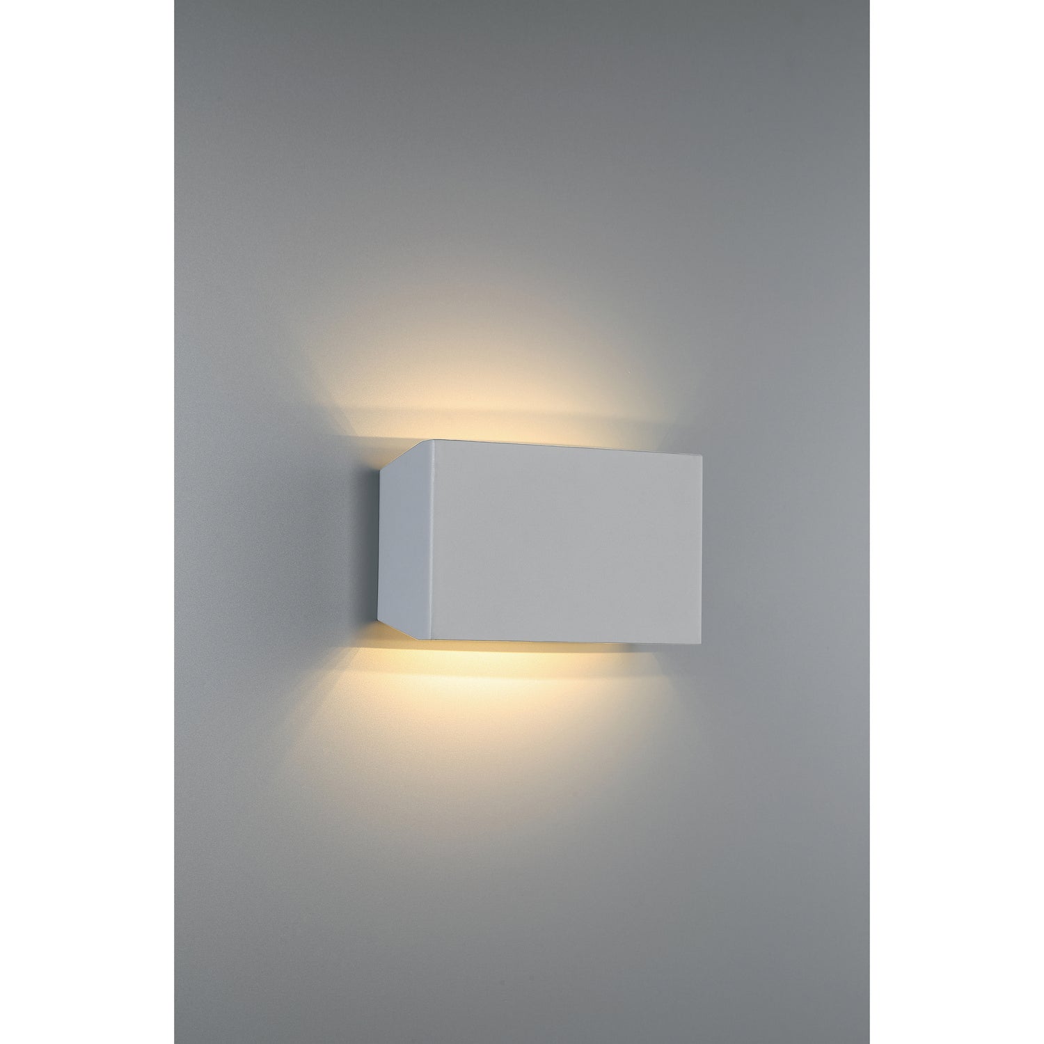 Amora 9 Inch LED Outdoor Wall Sconce Light Fixture - Silver Finish - Weatherproof Exterior Lighting for Porch, Patio, Garden & Garage