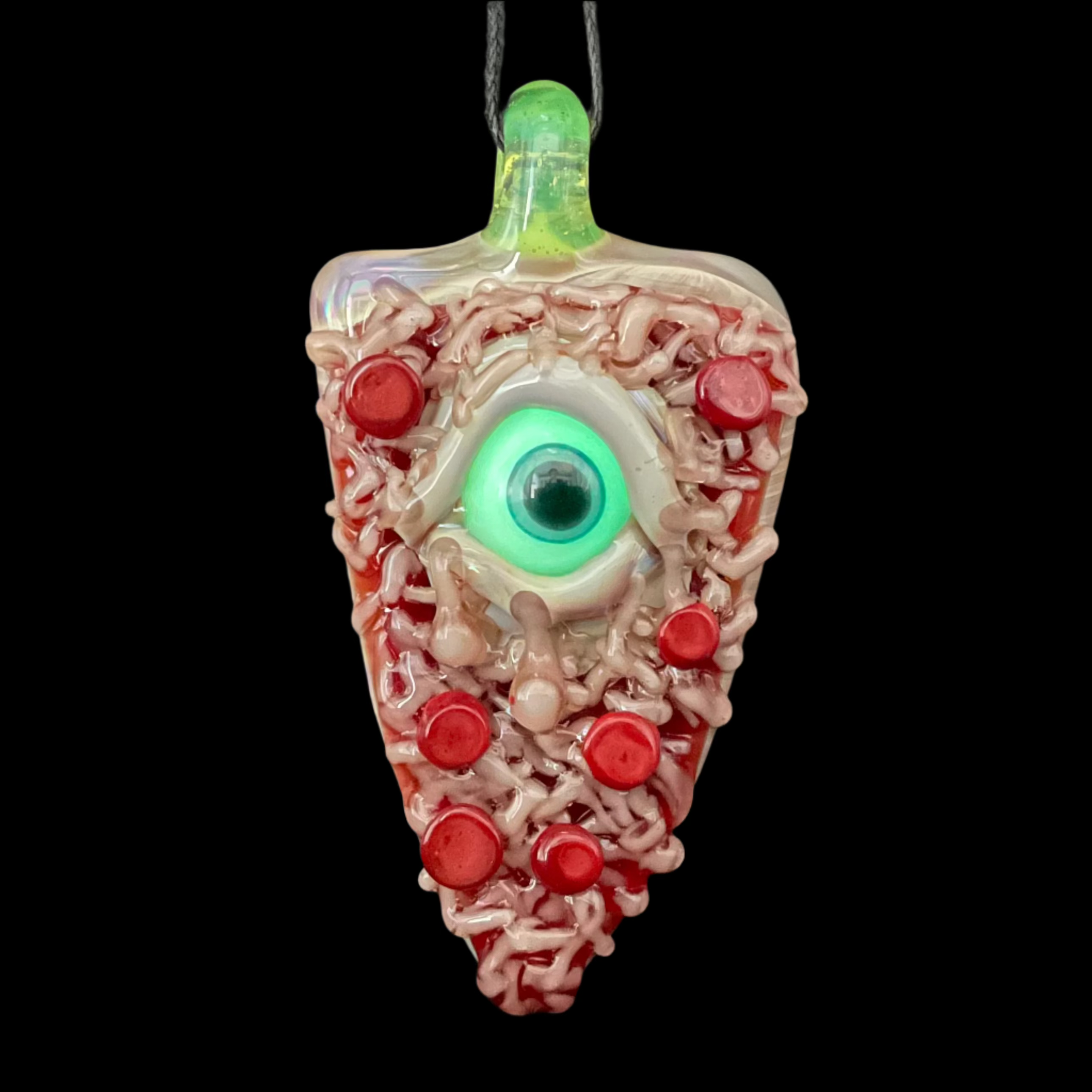 Glass Pizza Pendant Necklace - Elegant Italian Food Jewelry for Pizza Lovers | Perfect for Pizza Parties, Gifts & Italian-Themed Events