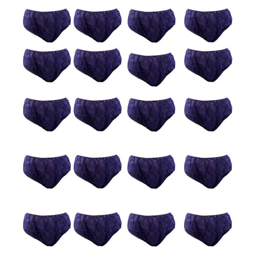 VALICLUD 50PCS Women's Disposable Underwear - Breathable Non-Woven Travel Panties for Women - Pack of 50 - Perfect for Travel, Spa, Massage, Tanning, Gym & Postpartum Care
