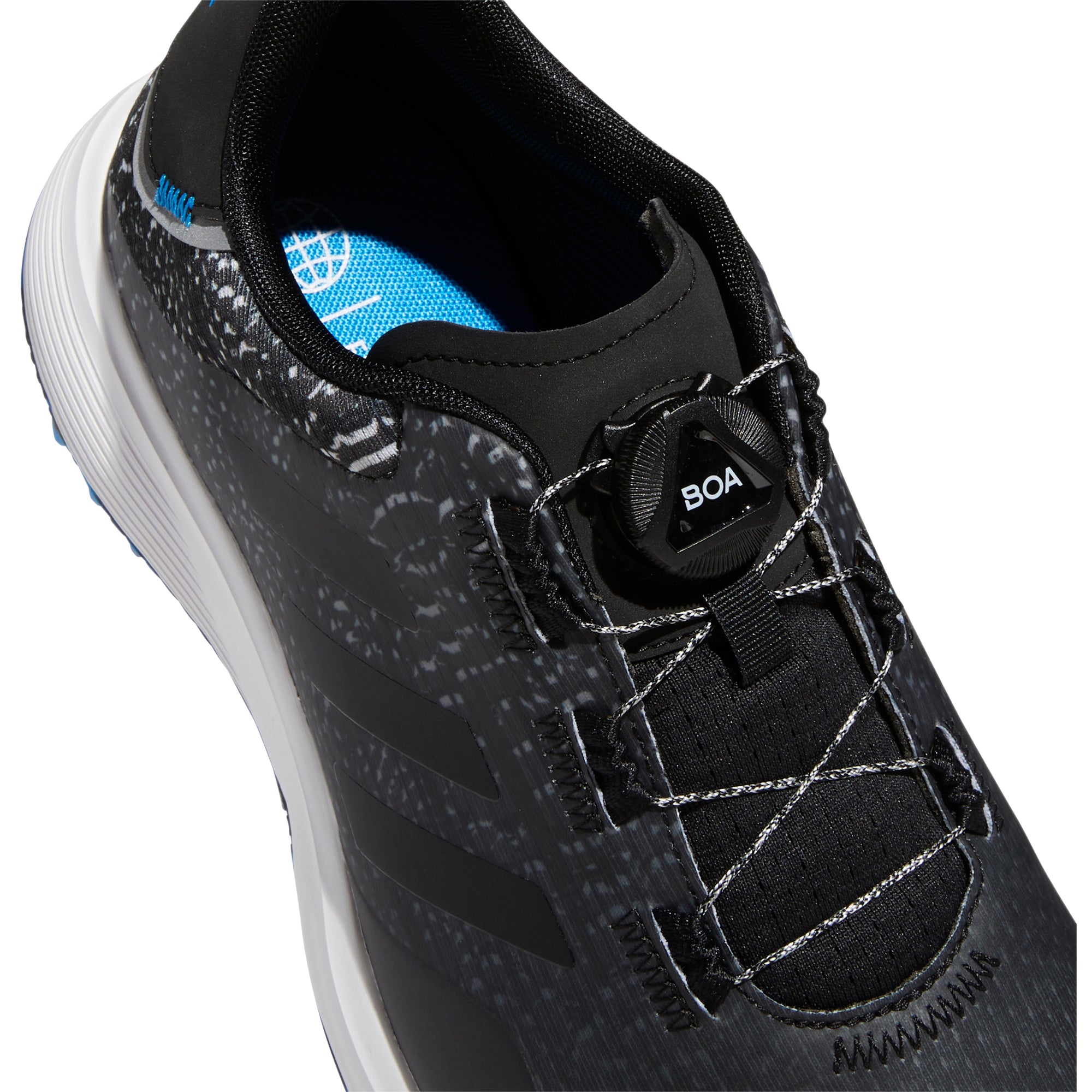 Adidas S2G BOA Spikeless Golf Shoes for Men - Black | Comfortable & Durable Spikeless Golf Footwear for Walking Courses & Practice Rounds
