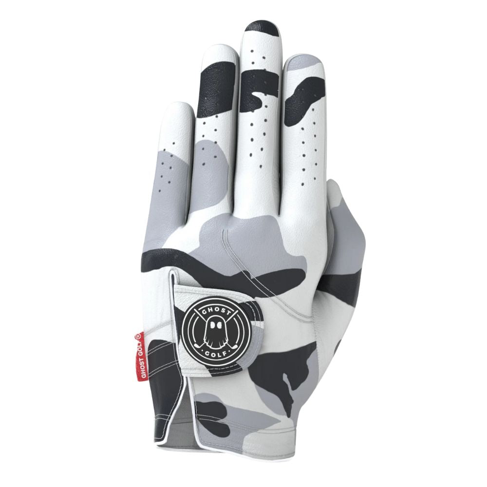 Ghost Golf Glove - Premium Snow Camo Design for Enhanced Grip & Performance | Perfect for Winter Golfing & Cold Weather Play