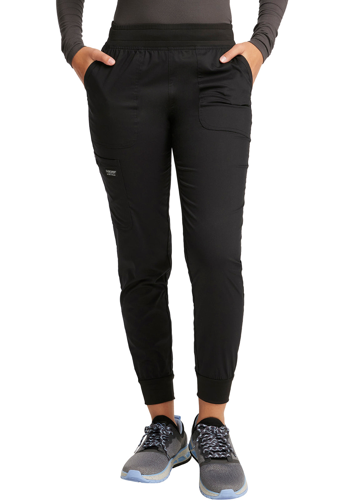 Women's 5-Pocket Mid Rise Jogger Scrub Pants - Comfortable Medical Work Pants for Nurses & Healthcare Professionals (Sizes 2XL-5XL) - Perfect for Hospital Shifts, Clinics & Long Work Hours