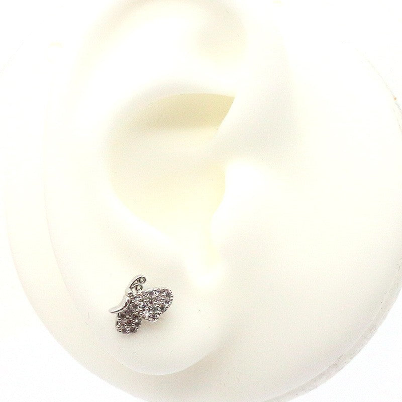 20G Owl Conch Earrings Snake Piercings - Animal Small Stud Earrings for Women - Perfect for Casual Wear, Parties & Gifts | HSPJ1999
