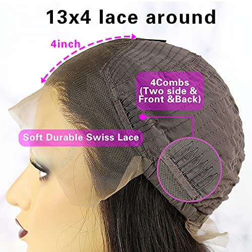 Orange Ginger 13x4 Lace Front Wigs Human Hair - Body Wave 150% Density Pre-Plucked Wigs for Women (16 Inch) | Perfect for Cosplay, Daily Wear & Special Occasions