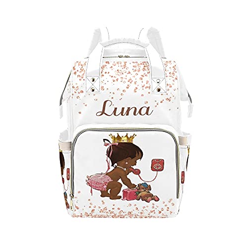 Adorable Golden Bear Phone Charm & Waterproof Diaper Backpack for Moms - Baby Nursing Bag with Name Tag, Cute Gift for Women - Perfect for Travel, Daycare & Everyday Use