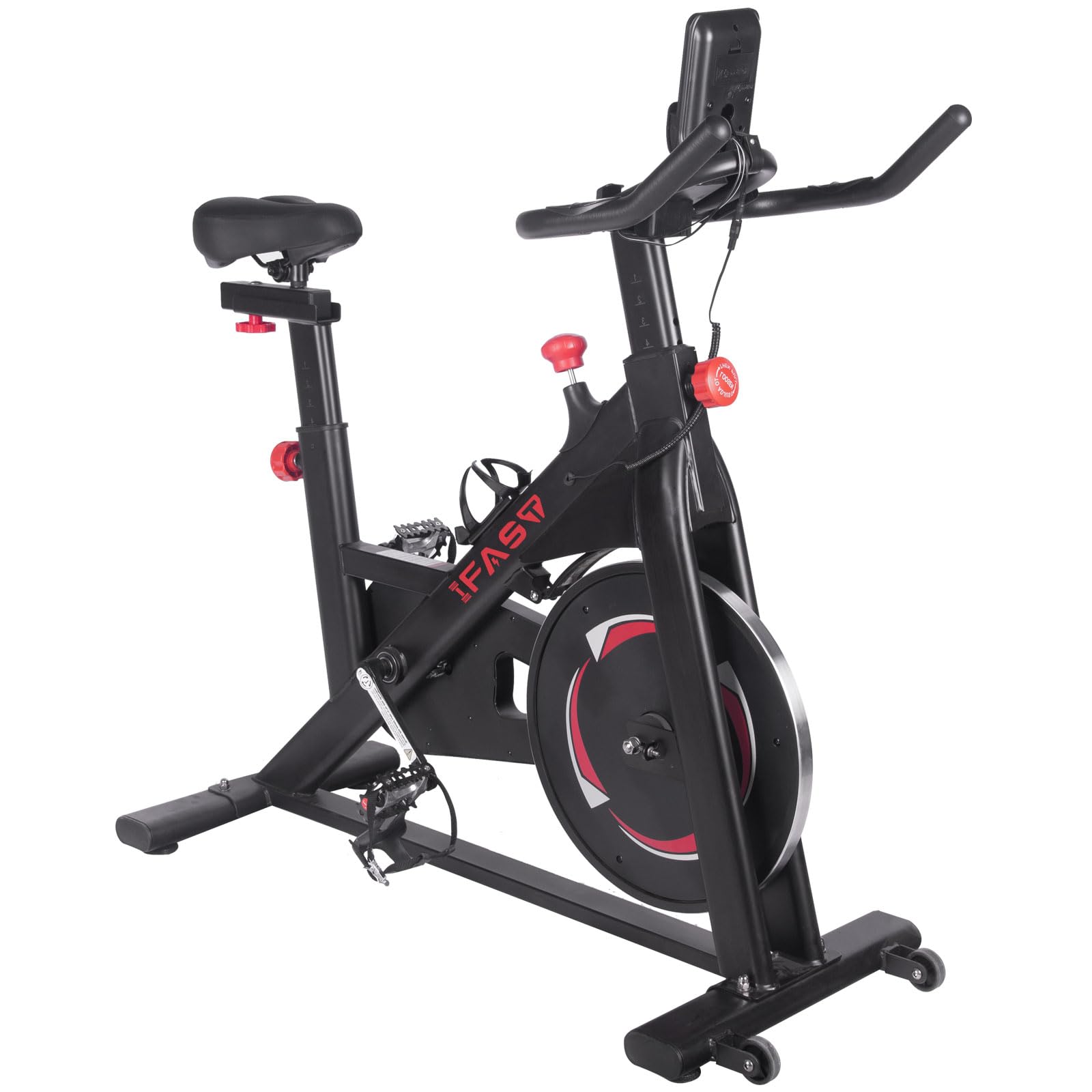 300LBS Weight Capacity Exercise Bike - 35LB Heavy Flywheel Indoor Cycling Bike with LCD Monitor | Silent & Smooth Cardio Workout for Home Gym | Perfect for Weight Loss, Fitness Training & Apartment Workouts