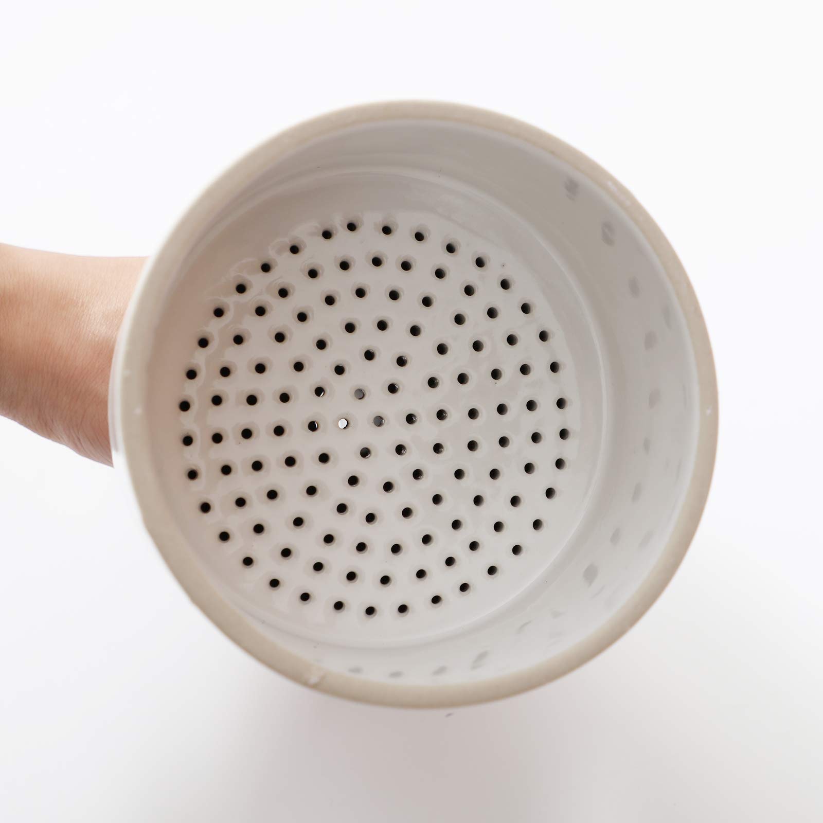 Premium Heavy Wall Ceramic Buchner Funnel - 200mm/7.87in Lab Filtration Equipment for Chemistry Experiments & Scientific Research