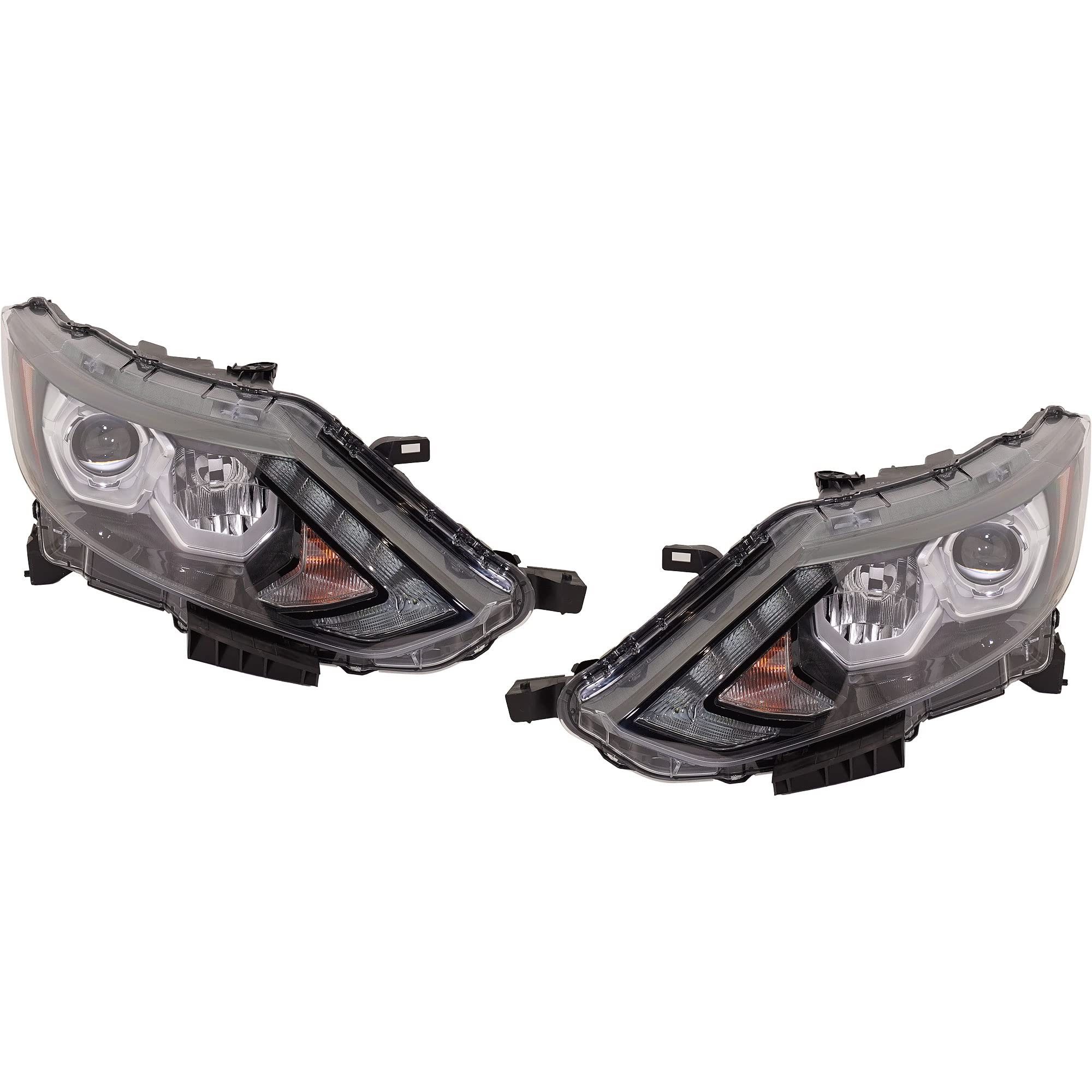 Go-Parts LED Headlight Assembly Pair for Nissan Rogue Sport 2017-2019 - Driver Side Replacement - High Performance, Plug & Play Installation - Perfect for Night Driving & Off-Road Adventures